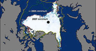 Arctic sea ice coverage